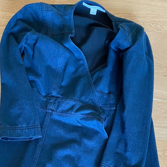 Diane Von Furstenberg DVF Christa Denim Wrap Dress - Picture 7 of 8